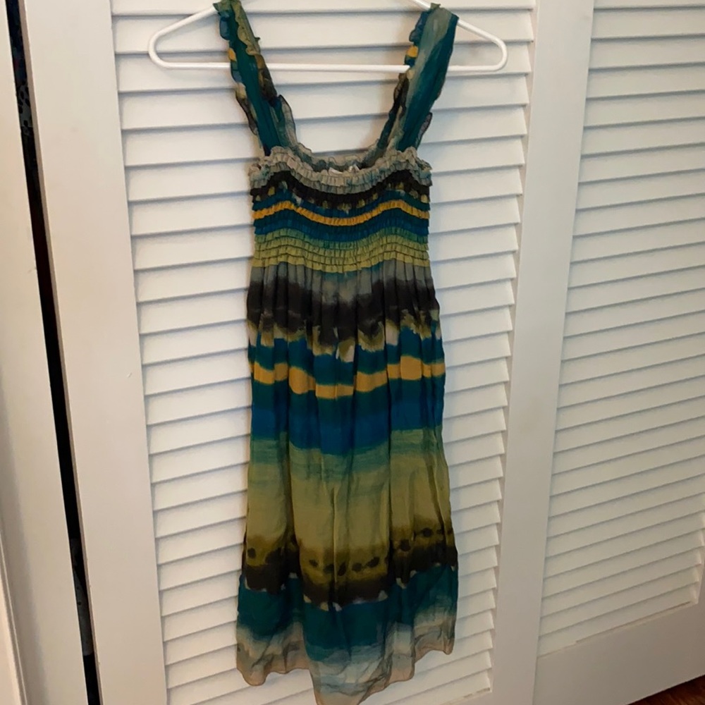 Cute smock dress tie dye print